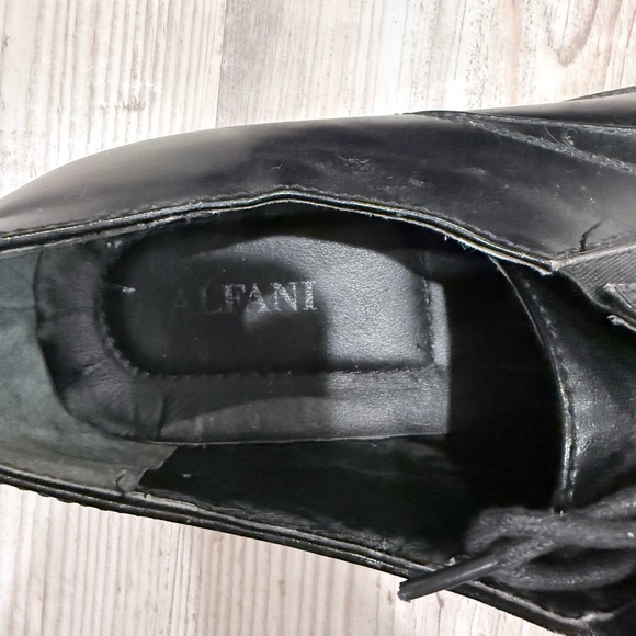 Alfani Black Leather Oxfords